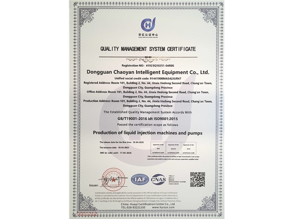 ISO9001:2015质量认证体系标准（英文）