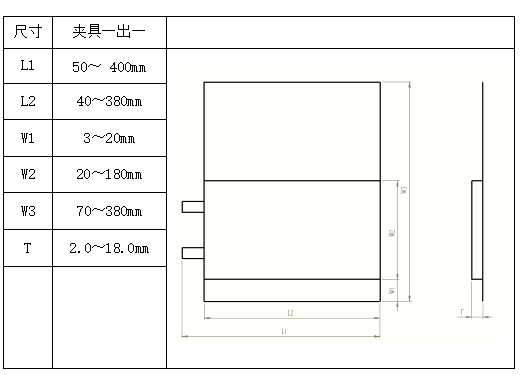 电池兼容范围尺寸示意图